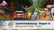 Zusammenfassung - Etappe 16 (Bourg-de-Péage > Gap) - Tour de France 2015