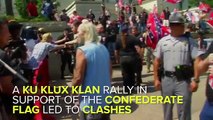 KKK & Confederate Flag Protesters Clash At South Carolina Statehouse