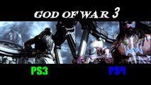 GOD OF WAR 3 REMASTERED  PS3 VS PS4