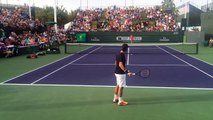 Roger Federer Practice Session (Video 15) - 2014 BNP Paribas Open