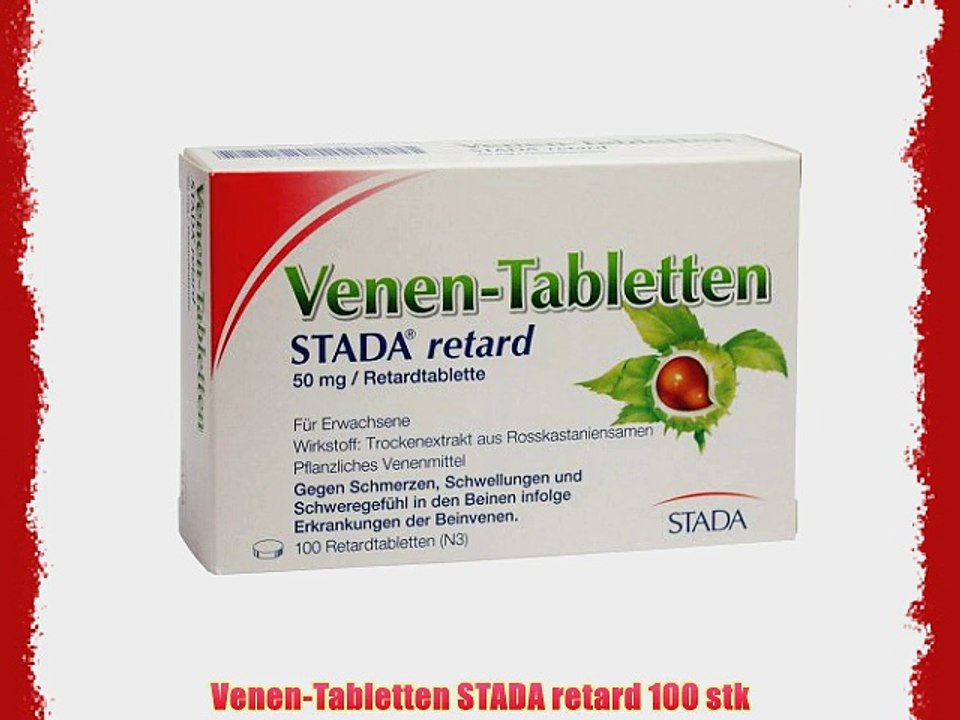 Venen-Tabletten STADA retard 100 stk