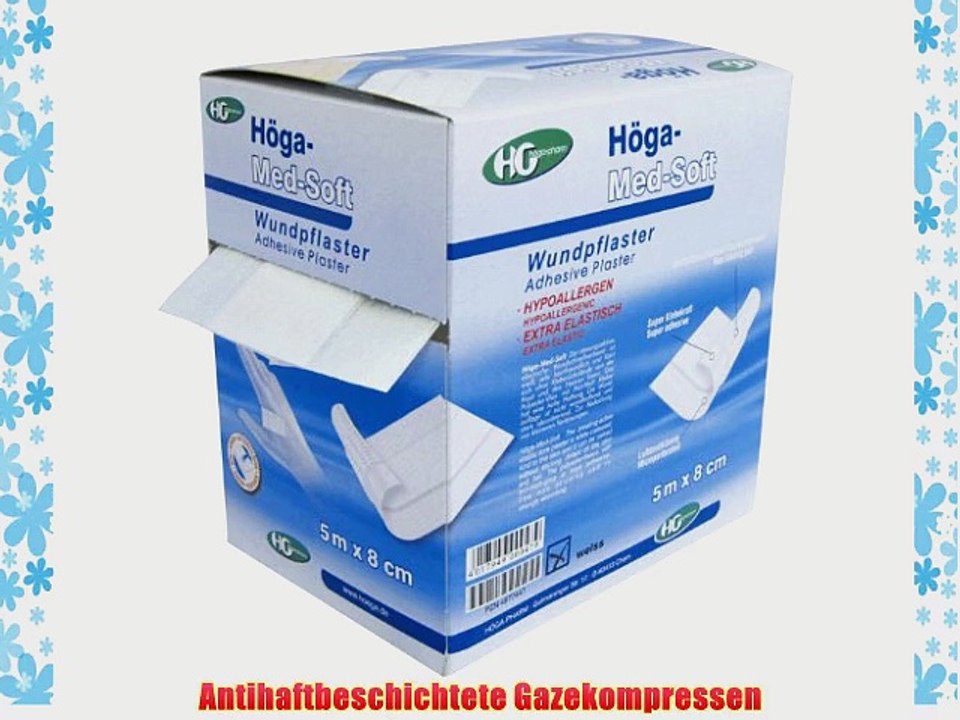 H?ga-Med-Soft WundpflasterHypoallergenes Wundpflaster - 5 m x 8 cm - extra elastisch dermatologisch