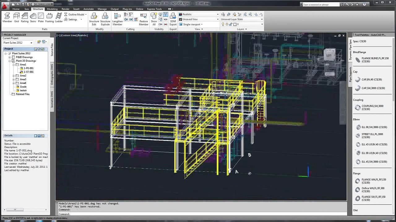 AutoCAD Plant 3D   Fluxo com AutoCAD Structural Detailing