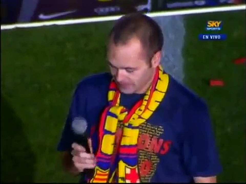 Celebración Bicampeon FC BARCELONA Mayo 2010  (Messi e Iniesta)