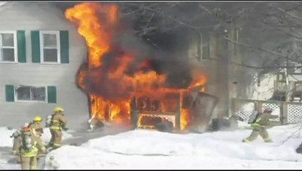 Wausau, WI Firefighters Catch Man Who Jumps From Second Floor