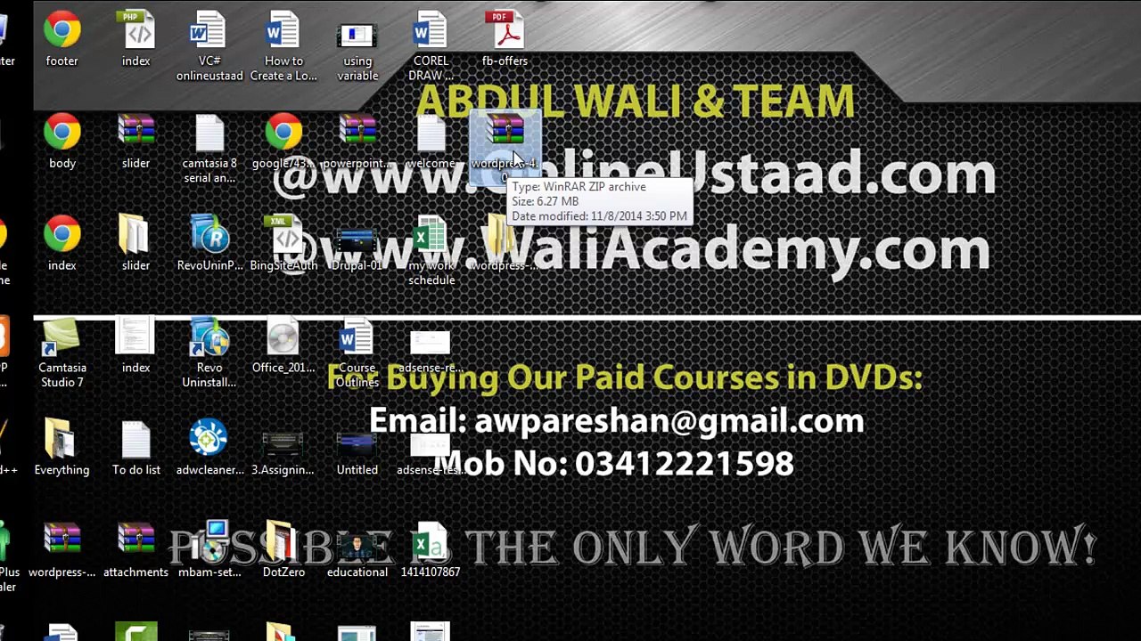 WordPress Installation on Localhost in Urdu/Hindi 2/2