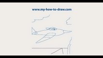 How to draw a Plane Easy step by step drawing lessons for kids