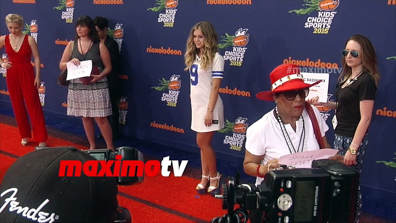 Brec Bassinger Kids' Choice Sports 2015 Orange Carpet Arrivals