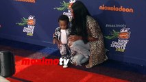 Ciara & Future Zahir Wilburn Kids' Choice Sports 2015 Orange Carpet Arrivals