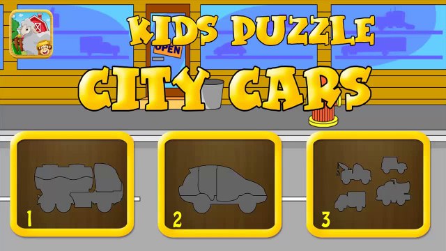 Games For Kids 2015 Kids Puzzle City Cars Детский пазл Городские машинки