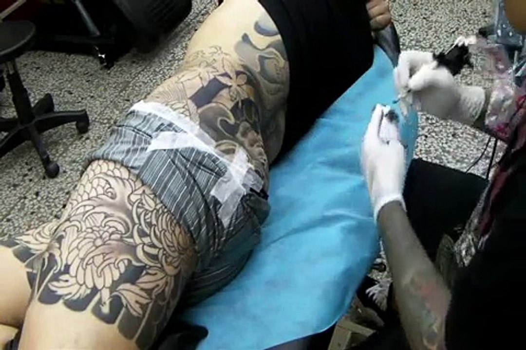 傳統刺青-打霧-(NIGHT ACTION TATTOO  by Shih-Min Wu)