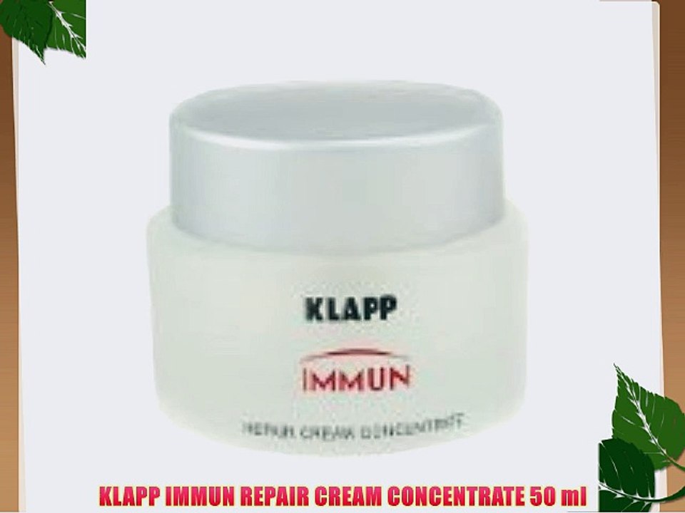 KLAPP IMMUN REPAIR CREAM CONCENTRATE 50 ml