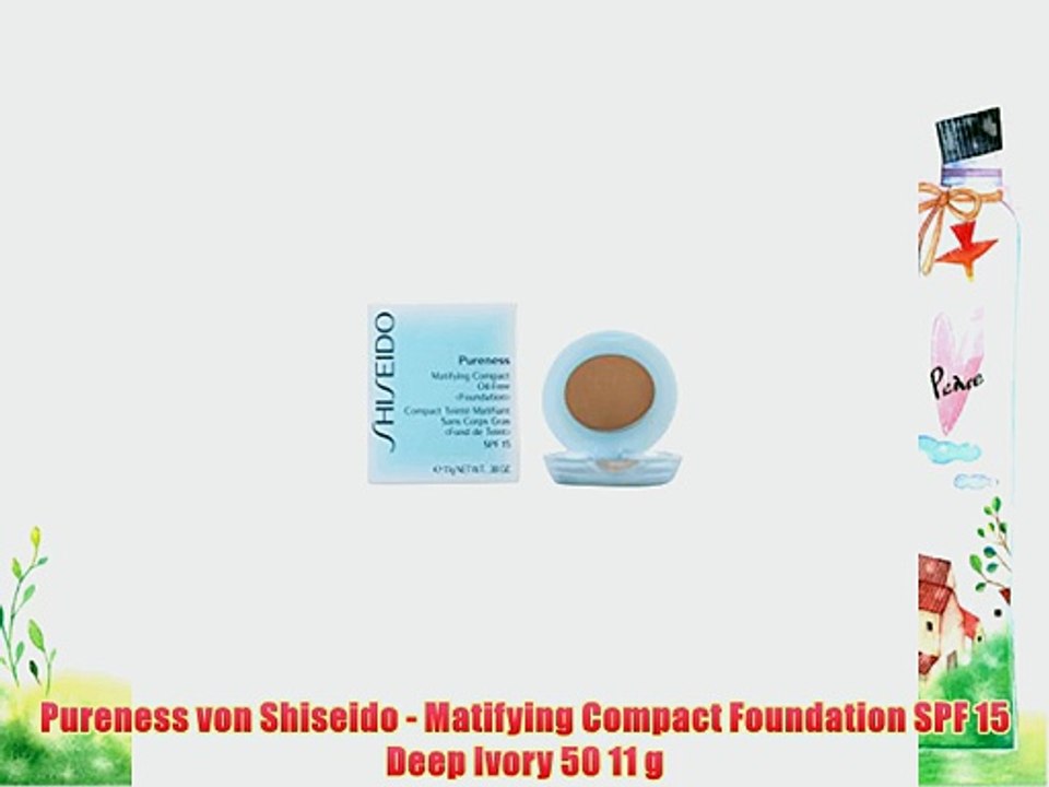 Pureness von Shiseido - Matifying Compact Foundation SPF 15 Deep Ivory 50 11 g