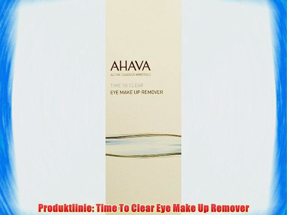 Ahava: Eye Make-up Remover - Time to Clear (125 ml)