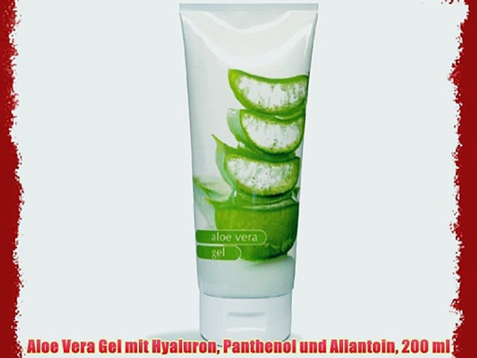 Aloe Vera Gel mit Hyaluron Panthenol und Allantoin 200 ml