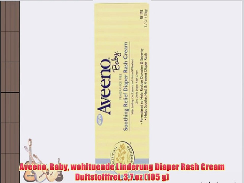 Aveeno Baby wohltuende Linderung Diaper Rash Cream Duftstofffrei 37 oz (105 g)