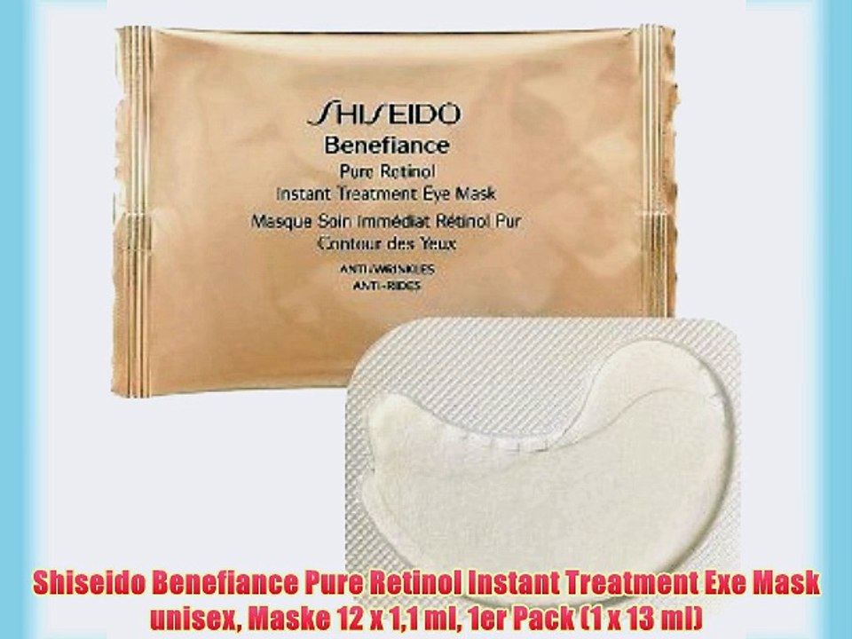 Shiseido Benefiance Pure Retinol Instant Treatment Exe Mask unisex Maske 12 x 11 ml 1er Pack