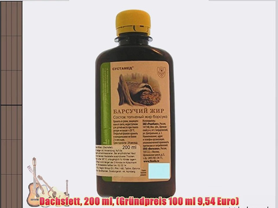 Dachsfett 200 ml (Gr?ndpreis 100 ml 954 Euro)