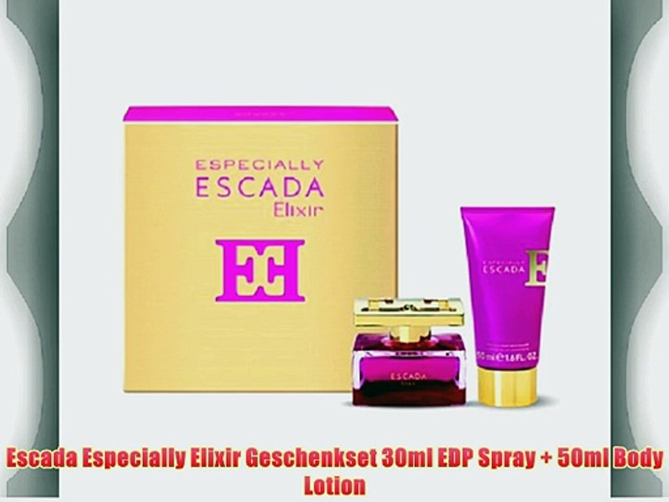 Escada Especially Elixir Geschenkset 30ml EDP Spray   50ml Body Lotion