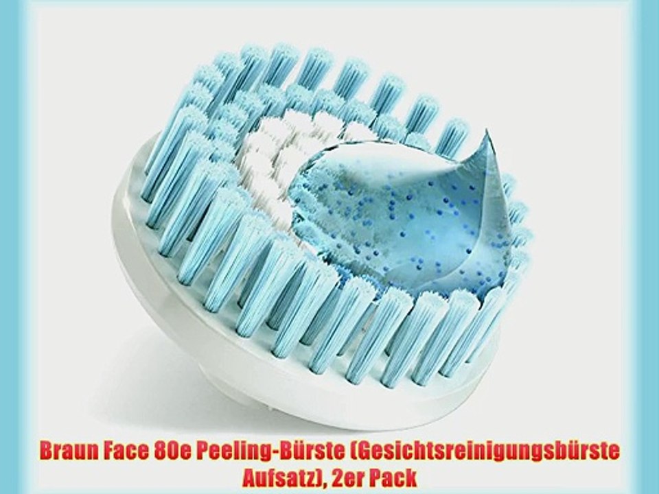 Braun Face 80e Peeling-B?rste (Gesichtsreinigungsb?rste Aufsatz) 2er Pack