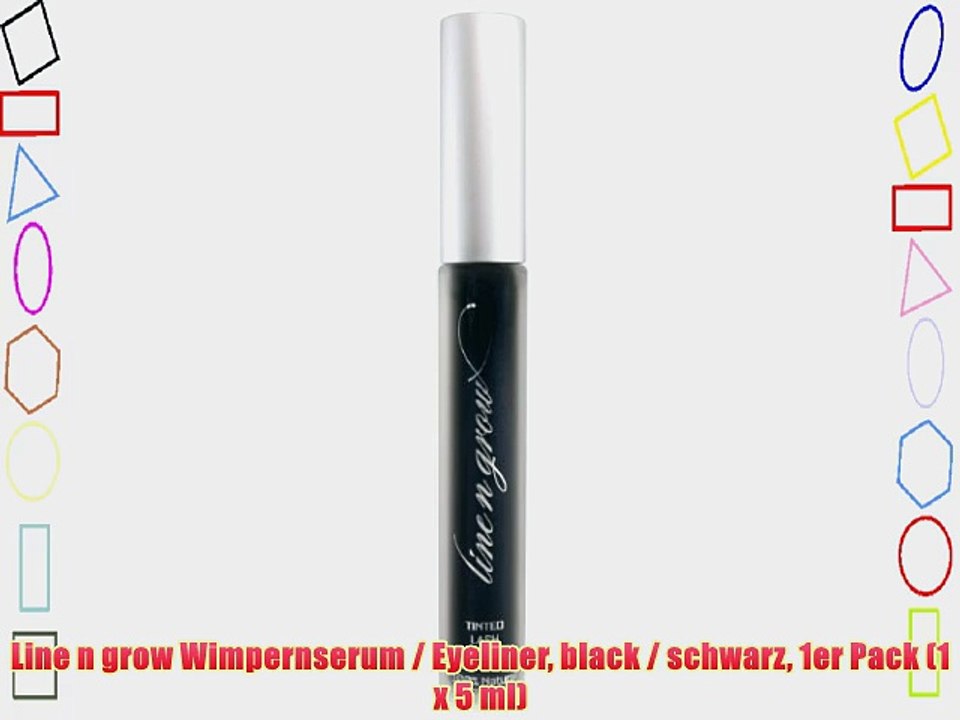 Line n grow Wimpernserum / Eyeliner black / schwarz 1er Pack (1 x 5 ml)