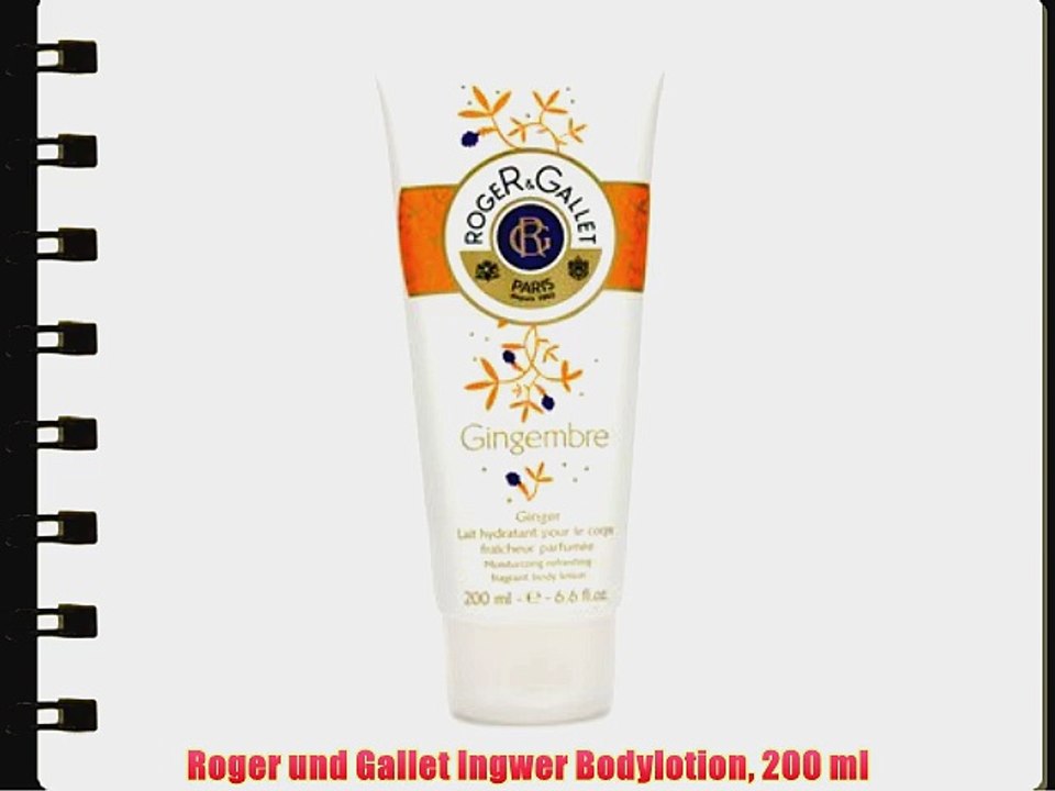 Roger und Gallet Ingwer Bodylotion 200 ml