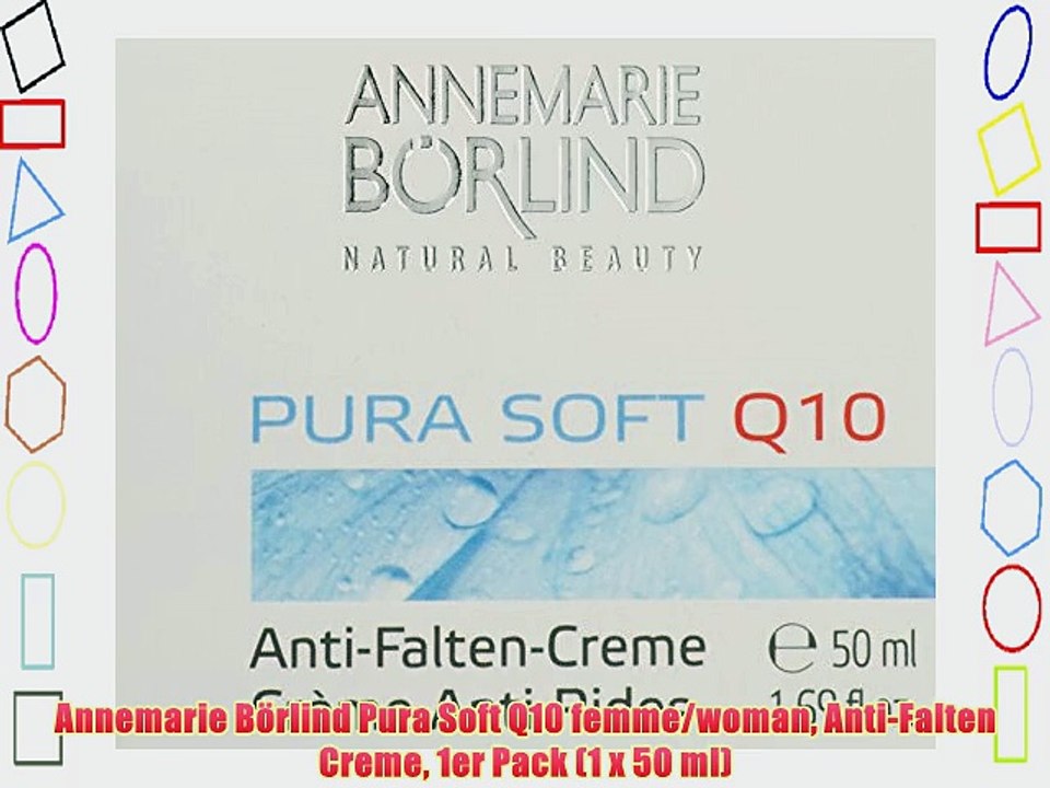 Annemarie B?rlind Pura Soft Q10 femme/woman Anti-Falten Creme 1er Pack (1 x 50 ml)