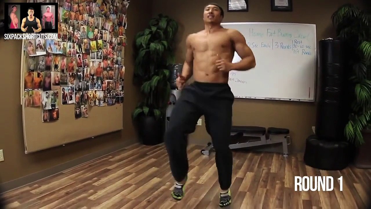 10 Minute at Home Fat Burning Circuit Exercise fitness workout video