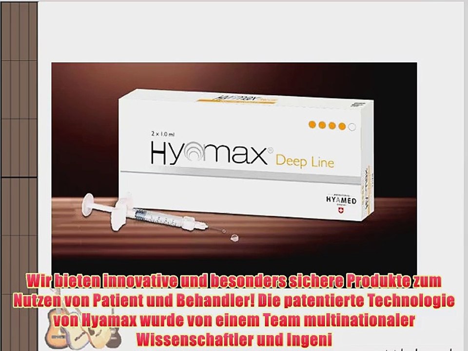 Hyamax Deep Line 2 x 1ml  Hyalurons?ure Faltenfiller 2 (!) separate Fertigspritzen