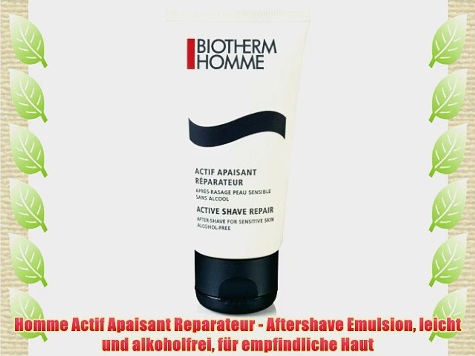 Homme Actif Apaisant Reparateur - Aftershave Emulsion leicht und alkoholfrei f?r empfindliche