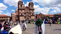 Peruvian Children Dancing At Plaza de Armas, Cusco, Peru