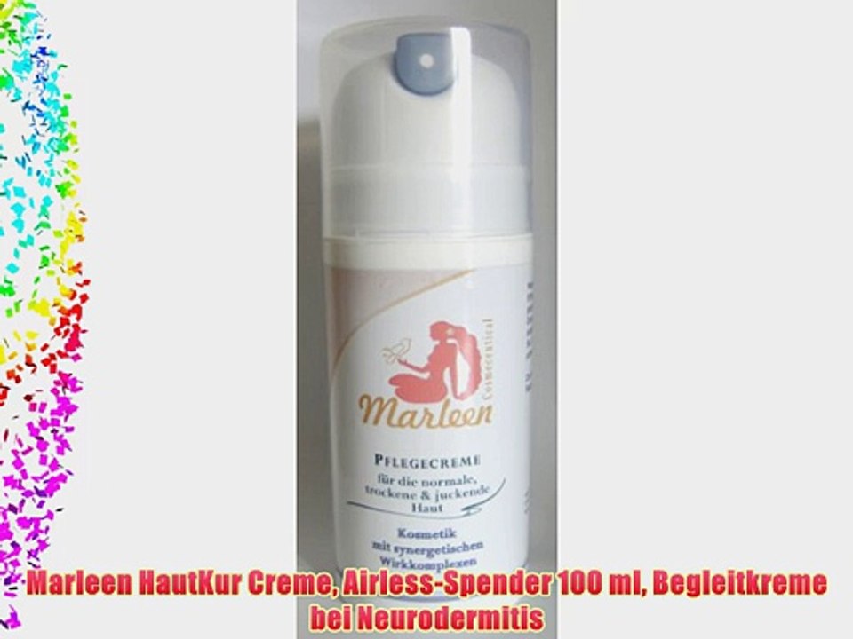 Marleen HautKur Creme Airless-Spender 100 ml Begleitkreme bei Neurodermitis