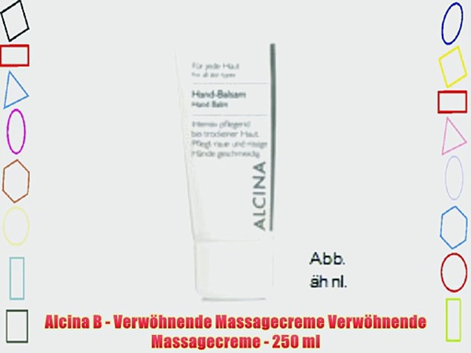 Alcina B - Verw?hnende Massagecreme Verw?hnende Massagecreme - 250 ml
