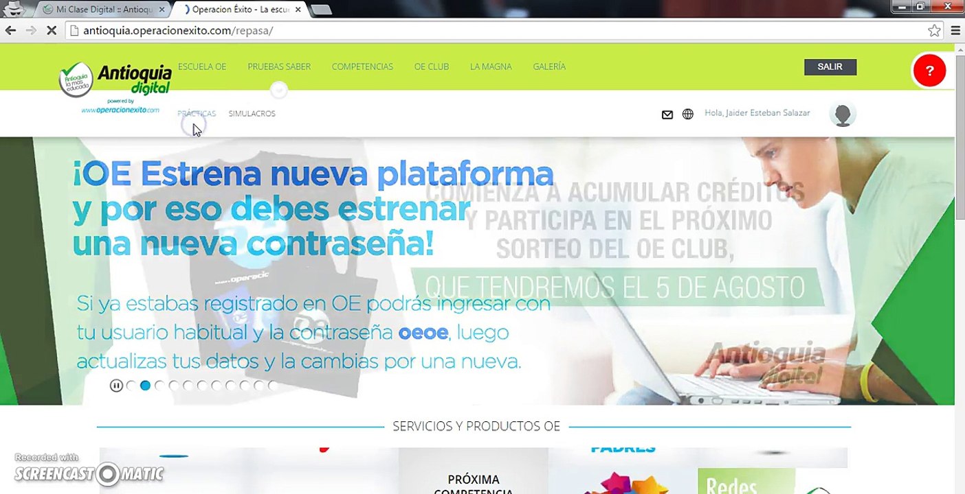 Cómo ingresar al curso escolar virtual O. E.