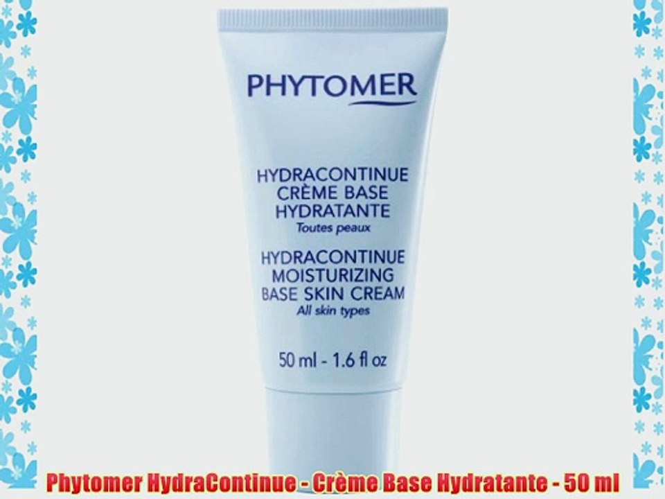 Phytomer HydraContinue - Cr?me Base Hydratante - 50 ml
