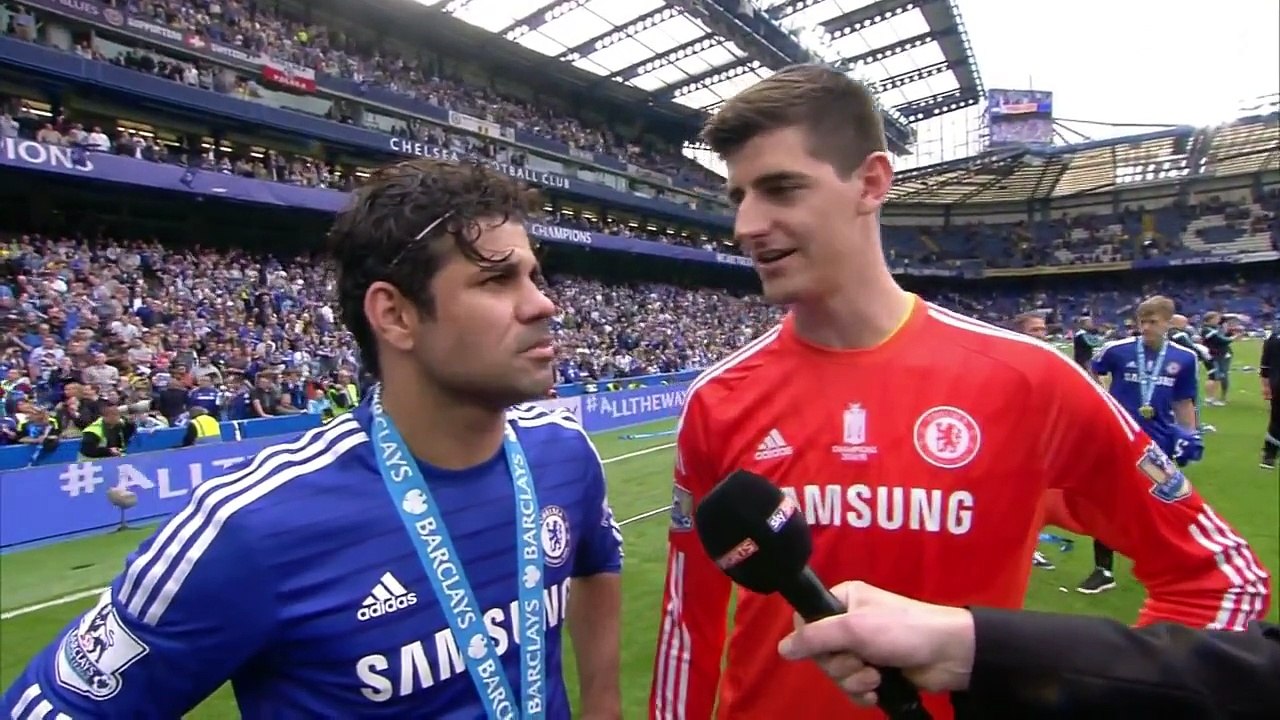 Deigo Costa and Thibaut Courtois, Interview 14/15 League Champions