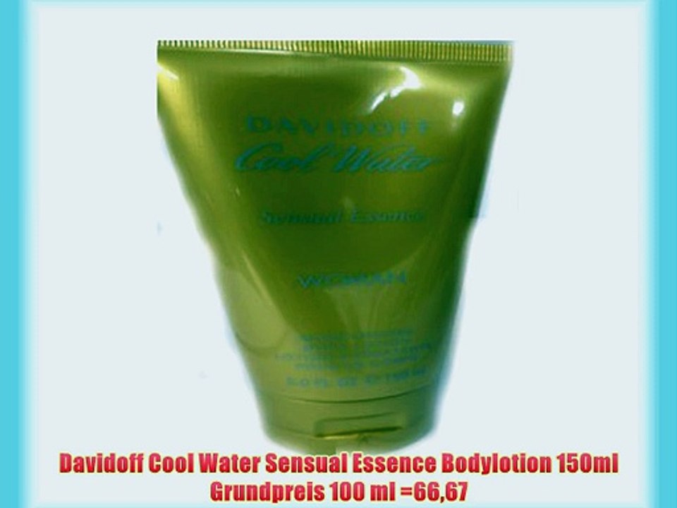 Davidoff Cool Water Sensual Essence Bodylotion 150ml Grundpreis 100 ml =6667