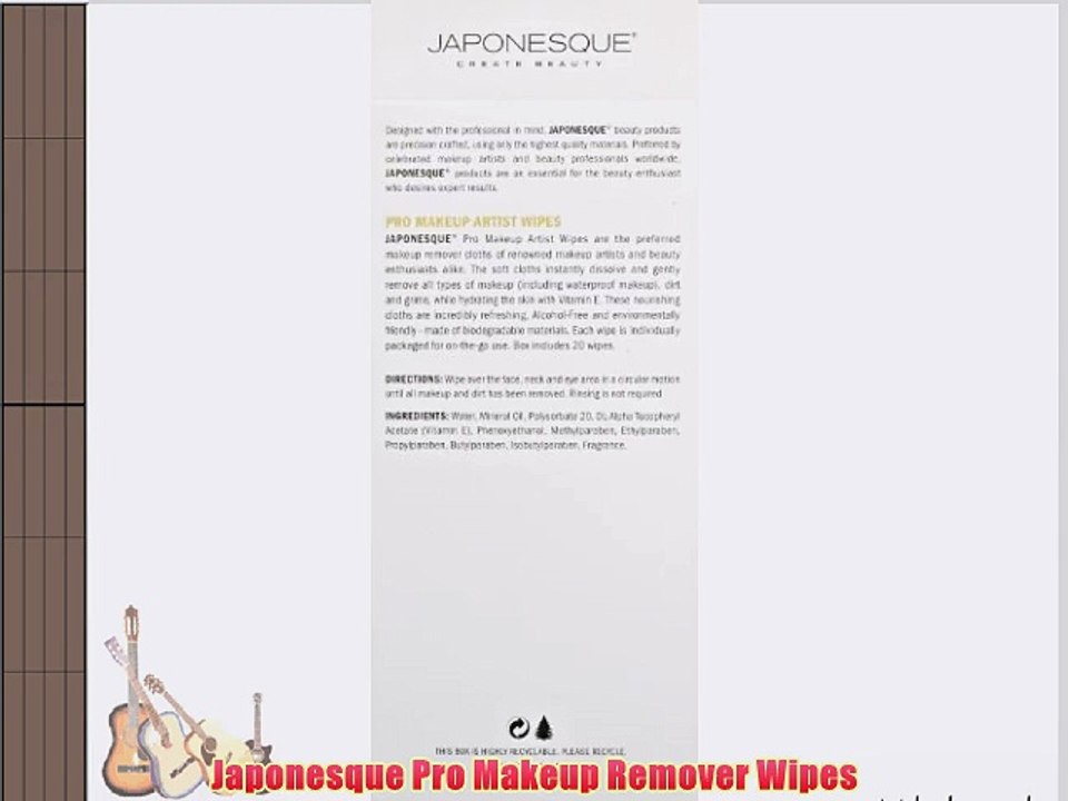 Japonesque Pro Makeup Remover Wipes