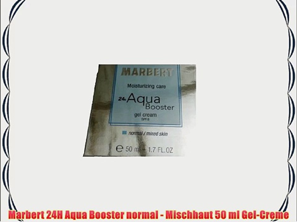 Marbert 24H Aqua Booster normal - Mischhaut 50 ml Gel-Creme