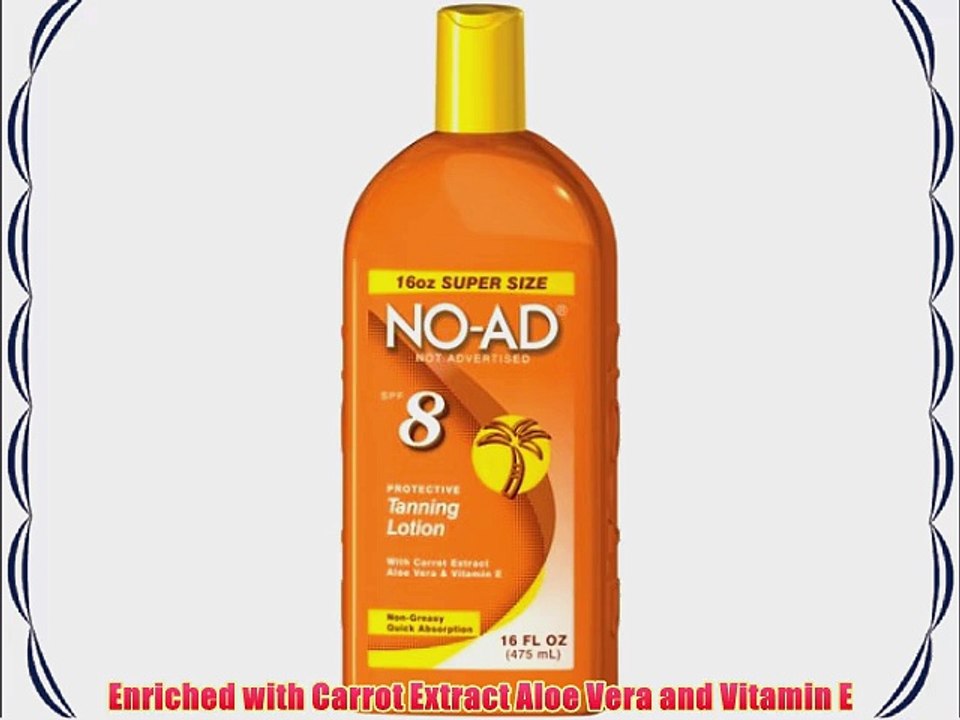 No-Ad Tanning Lotion SPF# 8 473 ml (Br?unungslotion)