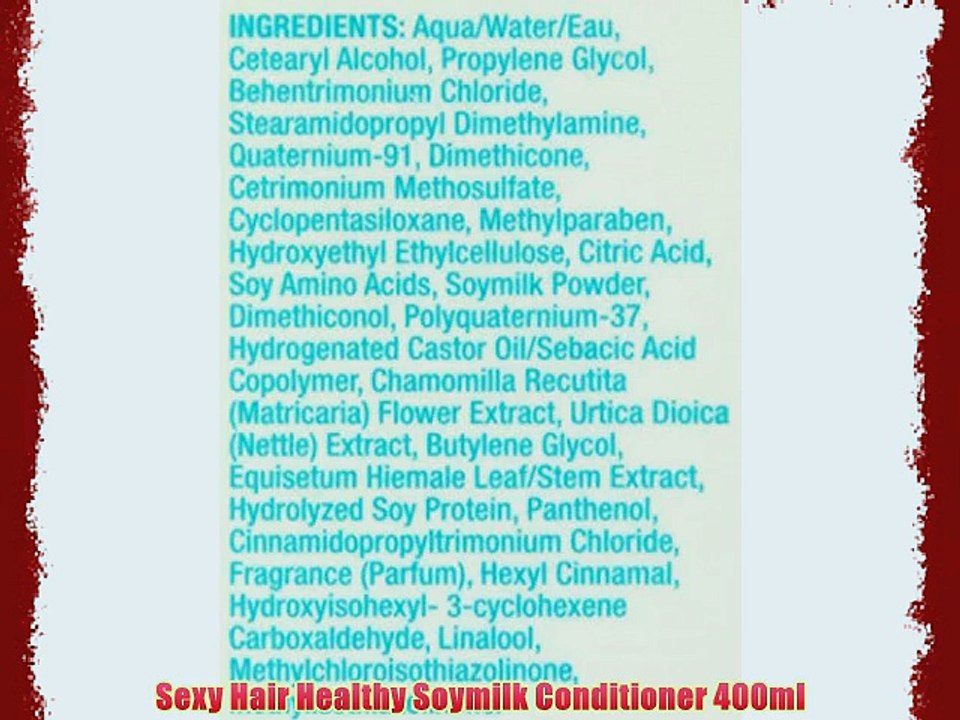 Sexy Hair Healthy Soymilk Conditioner 400ml