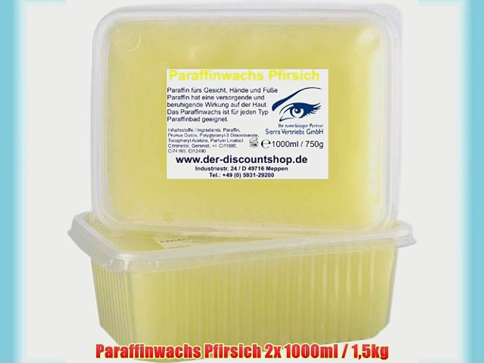 Paraffinwachs Pfirsich 2x 1000ml / 15kg