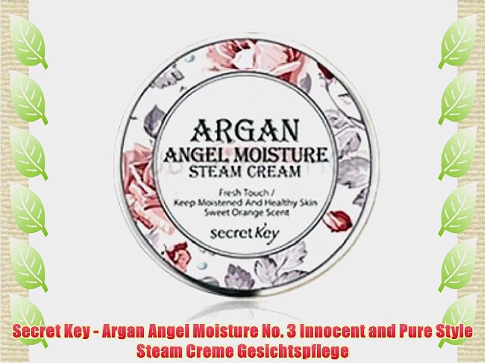 Secret Key - Argan Angel Moisture - No. 3 Innocent and Pure Style - Steam Creme - Gesichtspflege