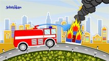 YTube CLUB Cars Ambulance Fire Police Developing cartoon