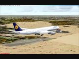 FSX Lufthansa A340-600 landing SBGR