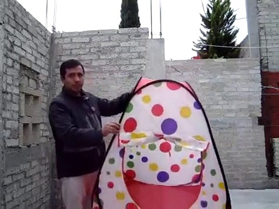 Cómo armar y desarmar una carpa automática (casa de pelotas infantil)