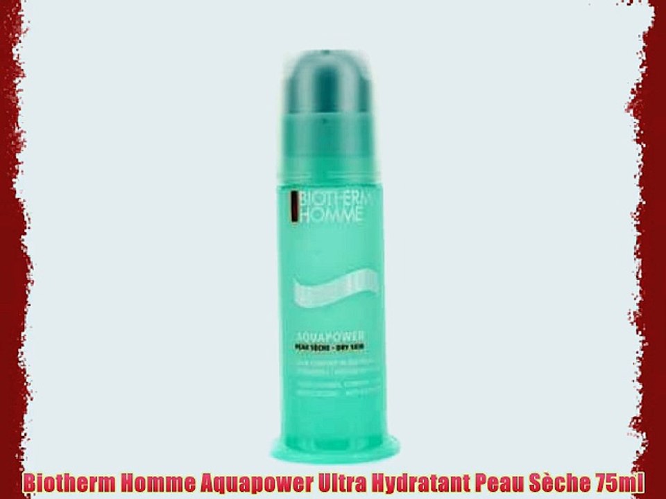 Biotherm Homme Aquapower Ultra Hydratant Peau S?che 75ml