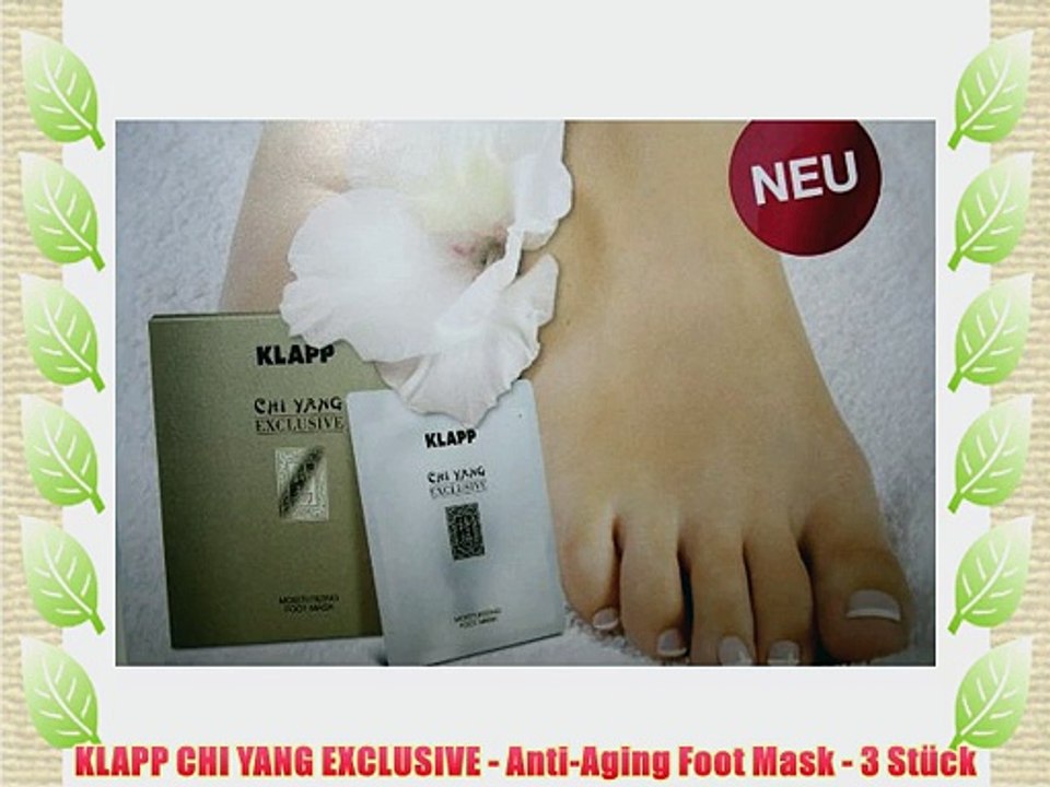 KLAPP CHI YANG EXCLUSIVE - Anti-Aging Foot Mask - 3 St?ck