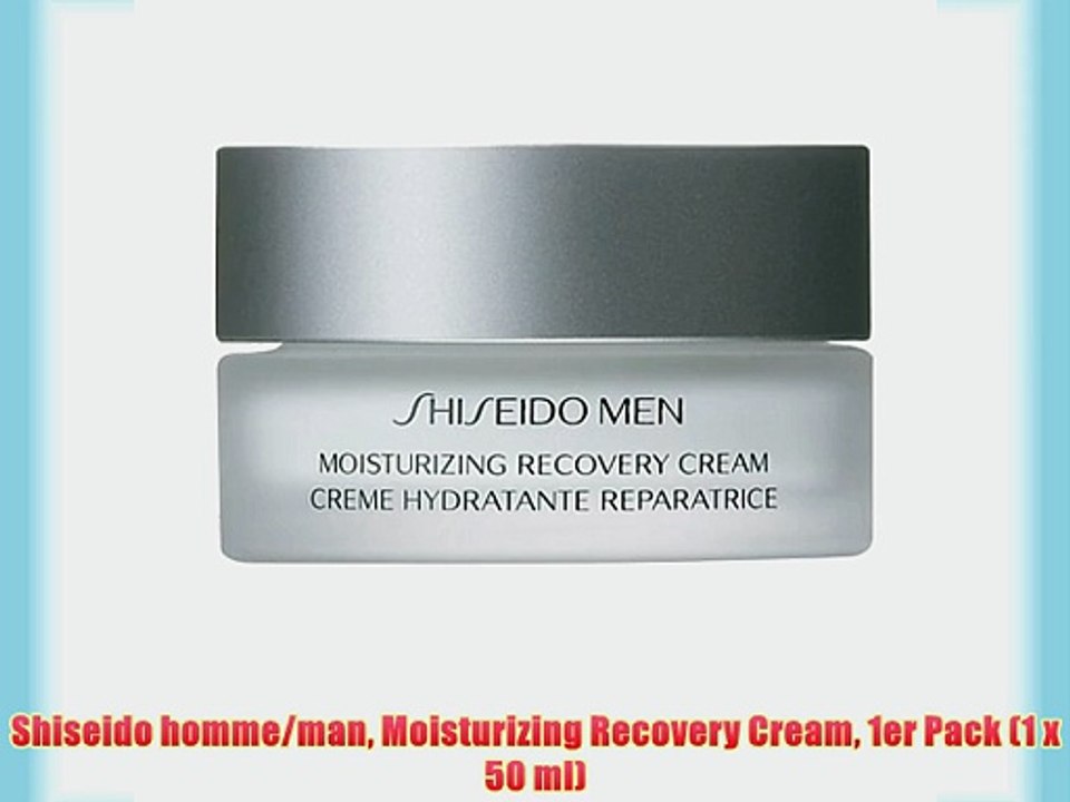 Shiseido homme/man Moisturizing Recovery Cream 1er Pack (1 x 50 ml)