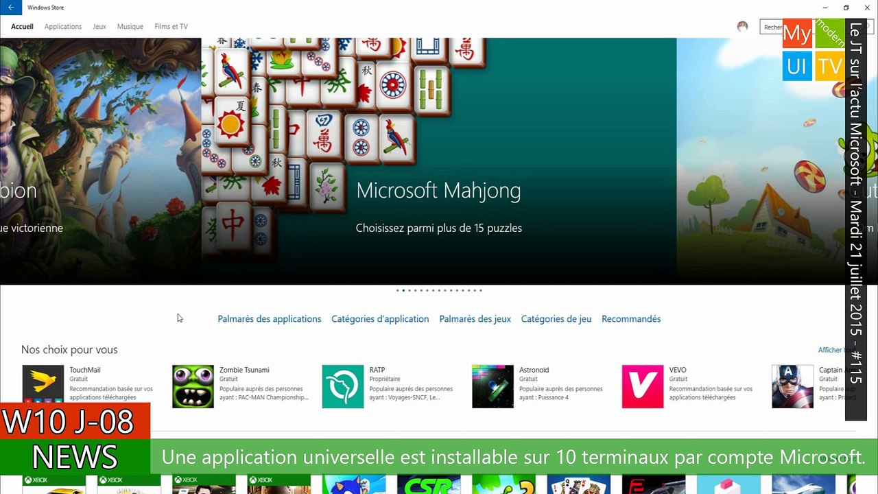#115 - My Modern UI TV La Quotidienne #MMUITV - 21/07/2015